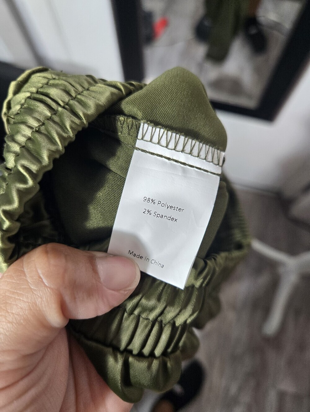 Allegra K Satin Green Joggers Sz Medium NWT - Picture 8 of 9